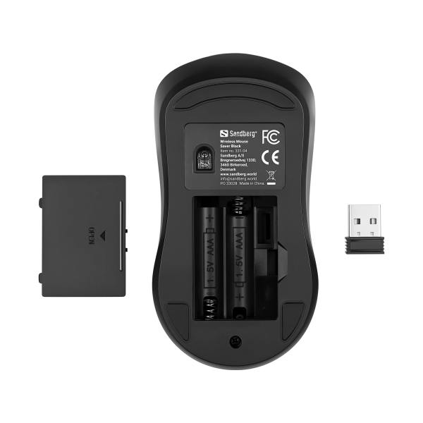Sandberg Saver Wireless Mouse Black | Klikk Malta