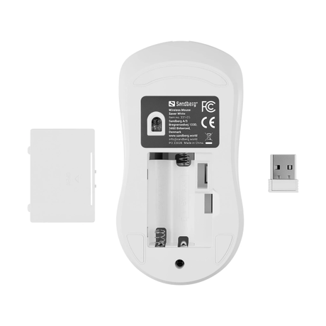 Sandberg Saver Wireless Mouse White | Klikk Malta