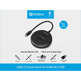 Sandberg USB-C 3.2 Cloner Dock for M.2 & NV... | Klikk Malta