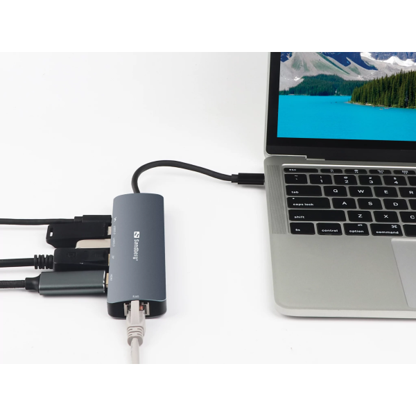 Sandberg USB-C 8K Display Dock (DP, HDMI, U... | Klikk Malta