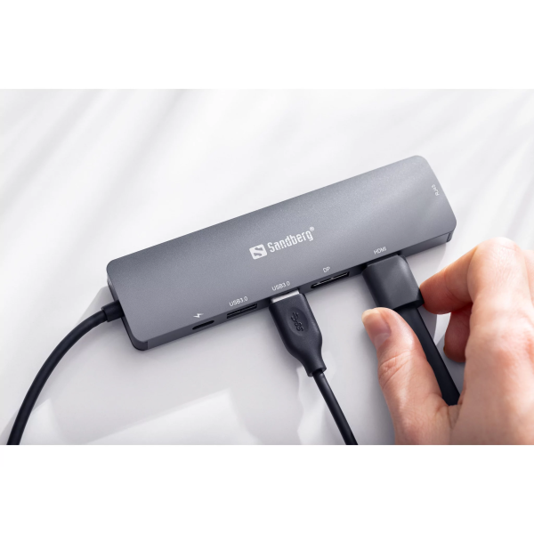Sandberg USB-C 8K Display Dock (DP, HDMI, U... | Klikk Malta