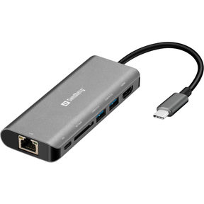 Sandberg USB-C Dock (HDMI USB-C 2xUSB-A LAN... | Klikk Malta