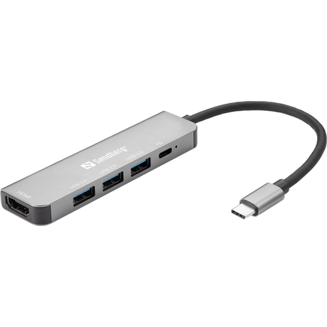 Sandberg USB-C Dock (HDMI USB-C 3xUSB-A PD100) | Klikk Malta