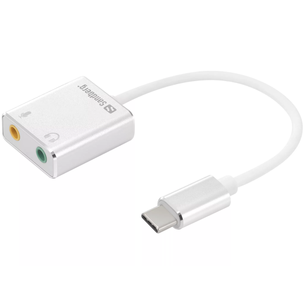 Sandberg USB-C to Sound Link Adapter (Spk+Mic) | Klikk Malta