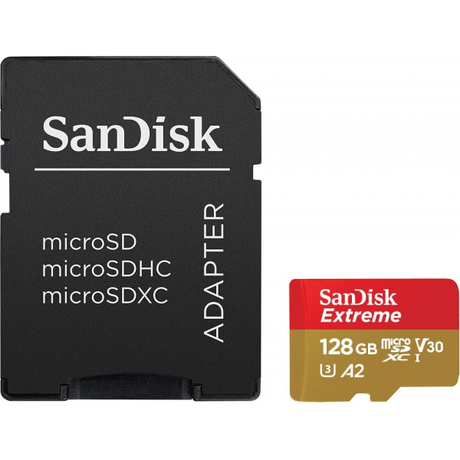 SanDisk 128GB Extreme A2 UHS-I U3 Micro SDX... | Klikk Malta