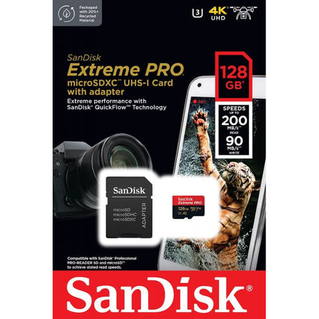 SanDisk 128GB Extreme Pro UHS-I U3 Micro SD... | Klikk Malta