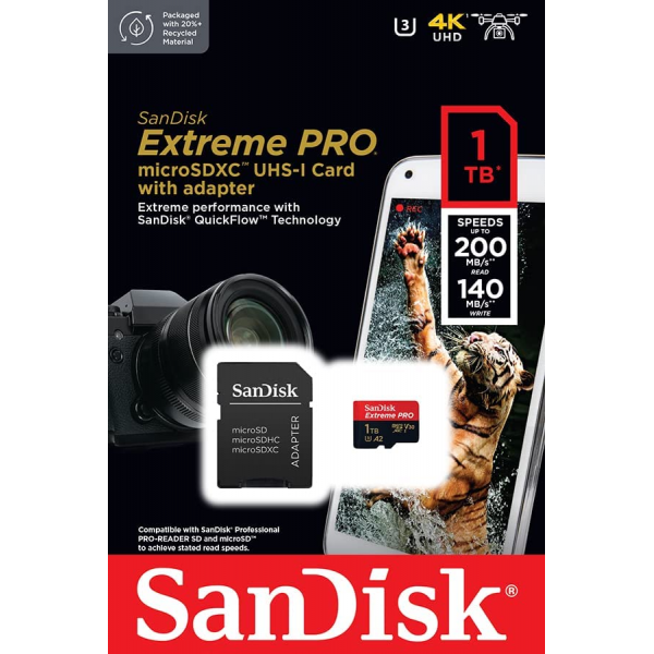 SanDisk 1TB Extreme Pro UHS-I U3 Micro SDXC... | Klikk Malta