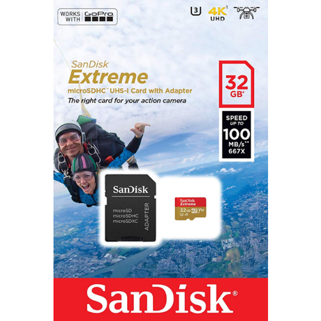 SanDisk 32GB Extreme A1 UHS-I Micro SDXC Cl... | Klikk Malta