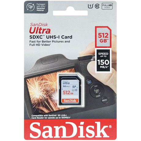 SanDisk 512GB Ultra UHS-I U1 SDXC Class 10 ... | Klikk Malta