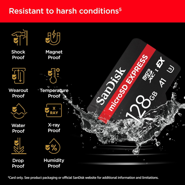 SanDisk 128GB Micro SD Express 880MB/s | Klikk Malta
