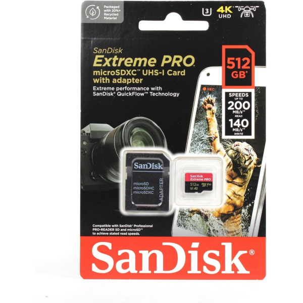 SanDisk Extreme Pro 512GB Micro SDXC UHS-I ... | Klikk Malta
