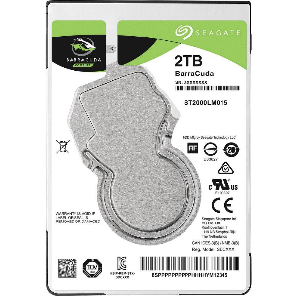 Seagate Barracuda 2TB SATA Laptop HDD | Klikk Malta