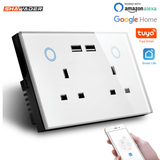 Smartlife Wi-Fi Smart USB UK Wall Socket | Klikk Malta