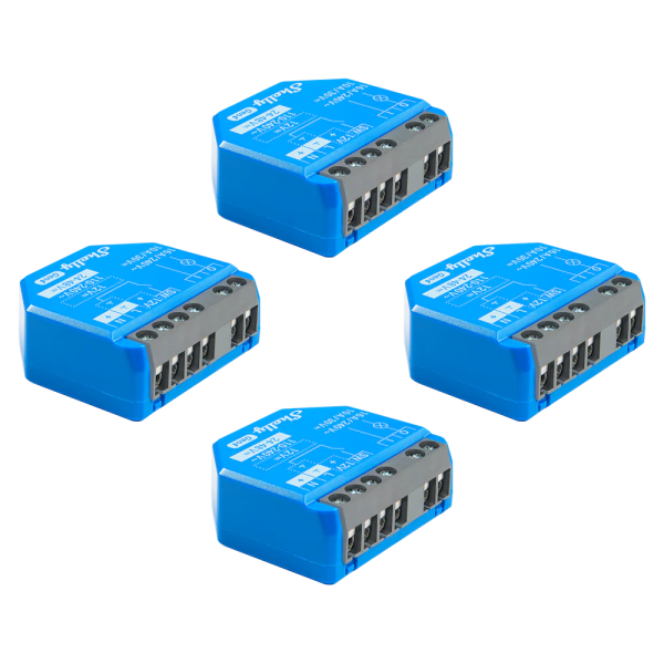 Shelly 1 Gen4 1-channel Smart Switch 4-pack | Klikk Malta