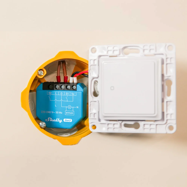 Shelly 1L Gen3 1-channel Lighting Smart Switch | Klikk Malta