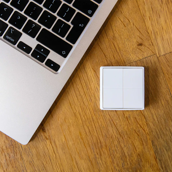 Shelly BLU Wall Smart Switch 4-gang Standalone | Klikk Malta