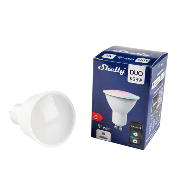 Shelly Duo GU10 RGBW Smart LED Bulb | Klikk Malta