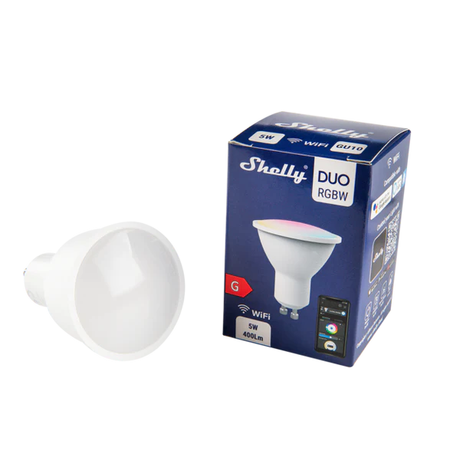 Shelly Duo GU10 RGBW Smart LED Bulb | Klikk Malta