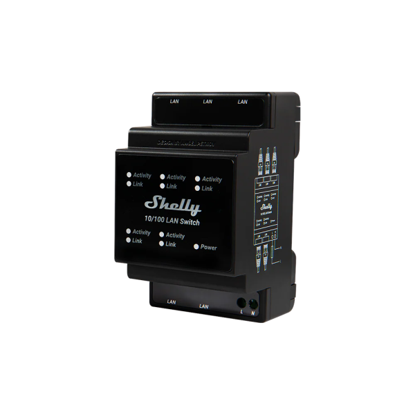 Shelly LAN Switch 5-channel DIN Smart LAN S... | Klikk Malta