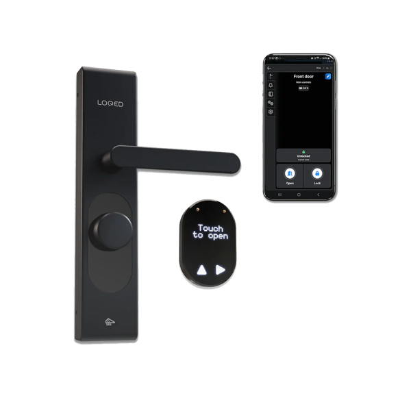 Shelly LOQED Touch Smart Lock Black Edition | Klikk Malta