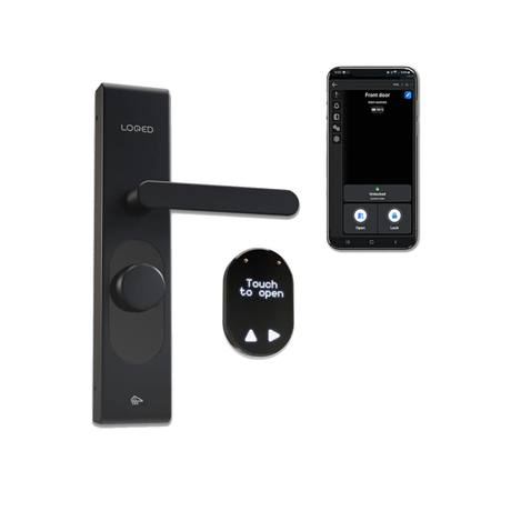 Shelly LOQED Touch Smart Lock Black Edition | Klikk Malta