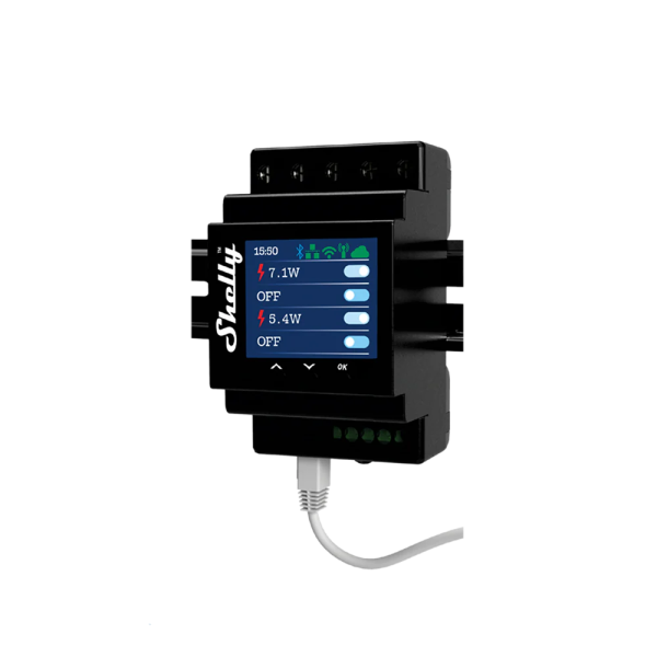 Shelly Pro 4PM 4-channel DIN Smart Switch w... | Klikk Malta