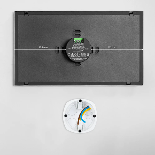 Shelly Smart Wall Display XL Black | Klikk Malta