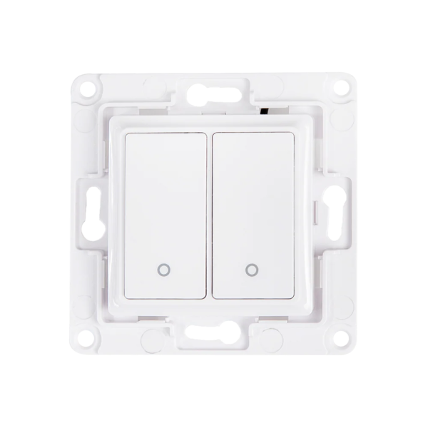 Shelly Smart Wall Switch 2-gang White | Klikk Malta