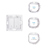 Shelly Smart Wall Switch 2-gang White | Klikk Malta