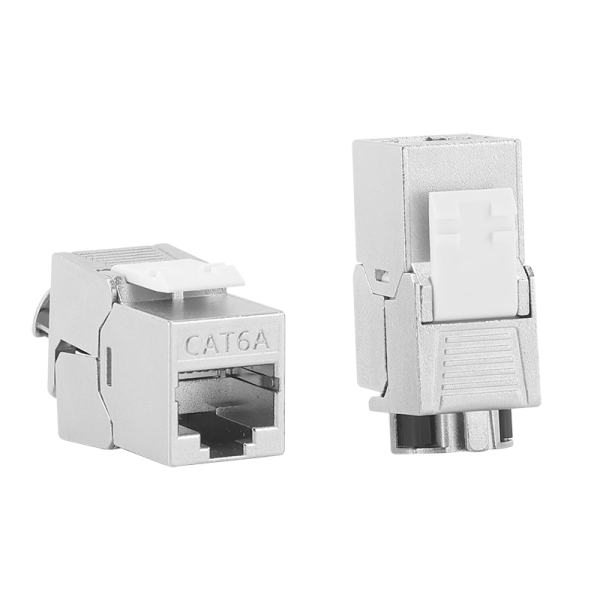 Simante Cat6a Keystone Jack UTP 180° Toolless | Klikk Malta