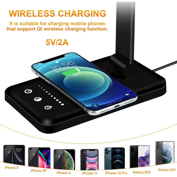 Smart Desk Lamp with Wireless Charging Pad 5W | Klikk Malta