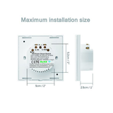 Smart WiFi Touch Single Pole Switch 20A Black | Klikk Malta