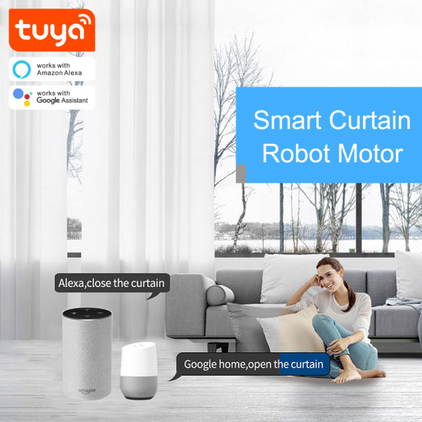 Tuya Smart Curtain Motor Track Curtains Sin... | Klikk Malta