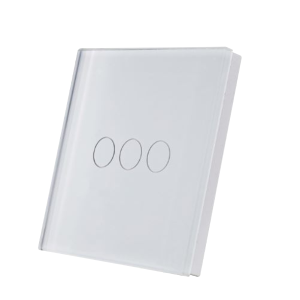SmartWise RF 3-Gang Touch Switch White (com... | Klikk Malta