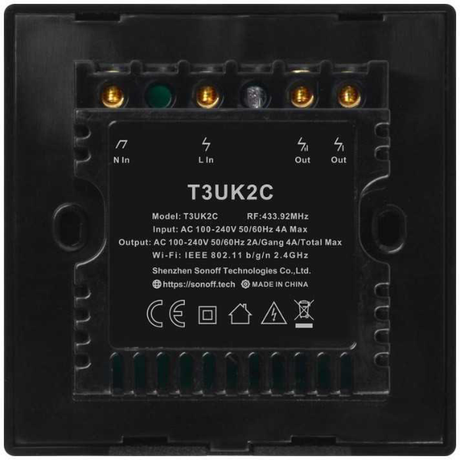 SONOFF TX T3 Wi-Fi Smart 2-Switch with Remo... | Klikk Malta