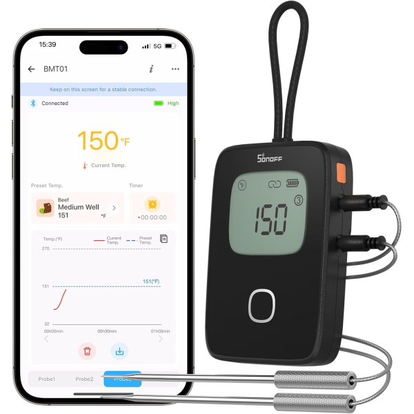 SONOFF BBQ Meat Thermometer | Klikk Malta