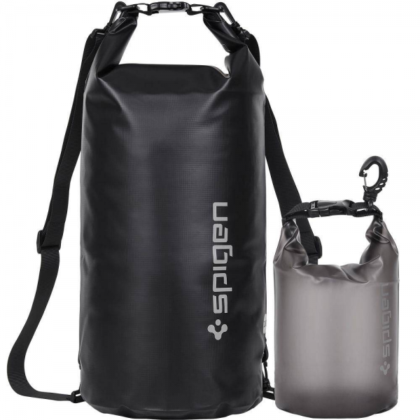 Spigen A630 Black Waterproof Bags (20L and 2L) | Klikk Malta