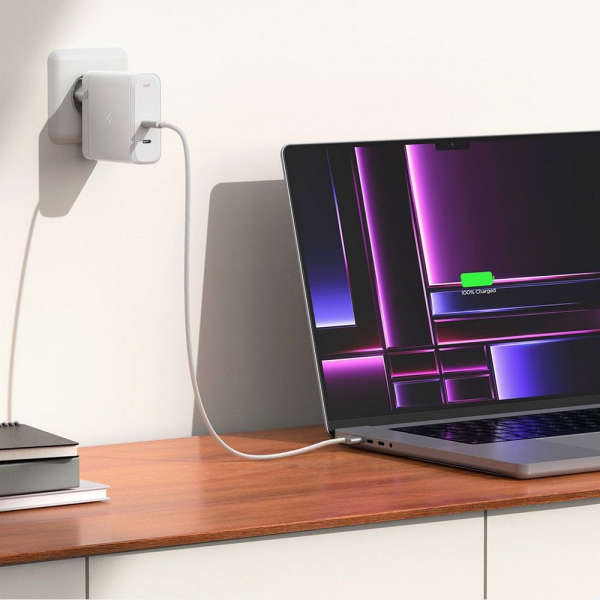 Spigen ArcStation Pro 140W GaN 2-port Wall ... | Klikk Malta