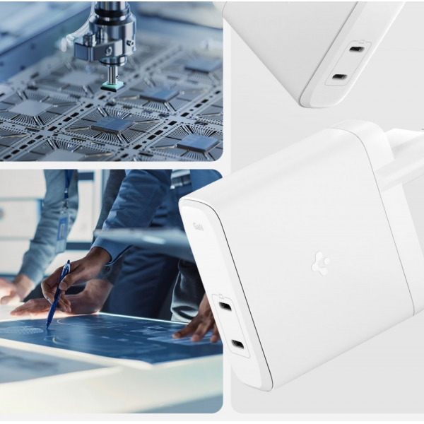 Spigen ArcStation Pro 140W GaN 2-port Wall ... | Klikk Malta