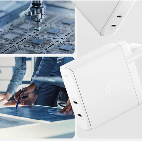 Spigen ArcStation Pro 140W GaN 2-port Wall ... | Klikk Malta