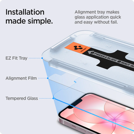 Spigen GLAS.tR EZ Fit Tempered Glass Screen... | Klikk Malta