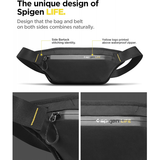 Spigen Klasden KD411 Waist Bag Black | Klikk Malta