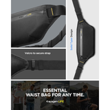 Spigen Klasden KD411 Waist Bag Black | Klikk Malta