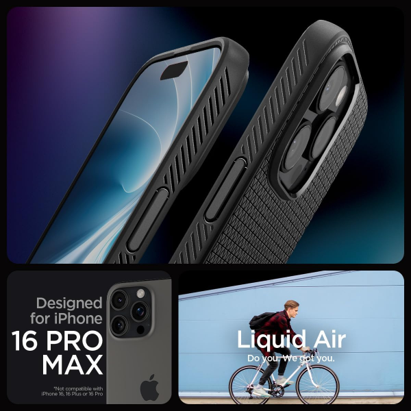Spigen Liquid Air Matte Black Back Case for... | Klikk Malta