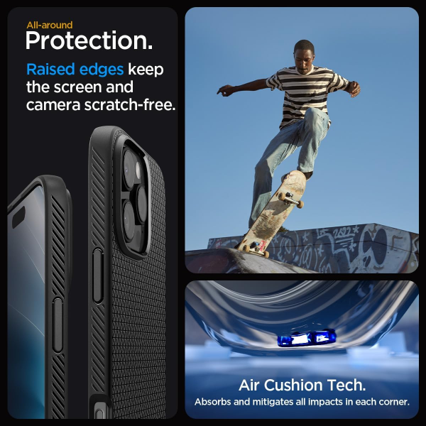 Spigen Liquid Air Matte Black Back Case for... | Klikk Malta