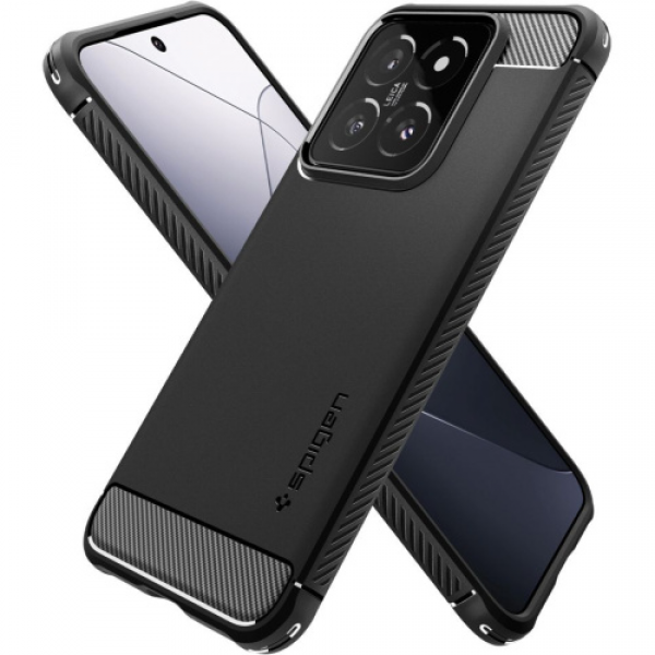 Spigen Matte Black Rugged Armor Back Protec... | Klikk Malta