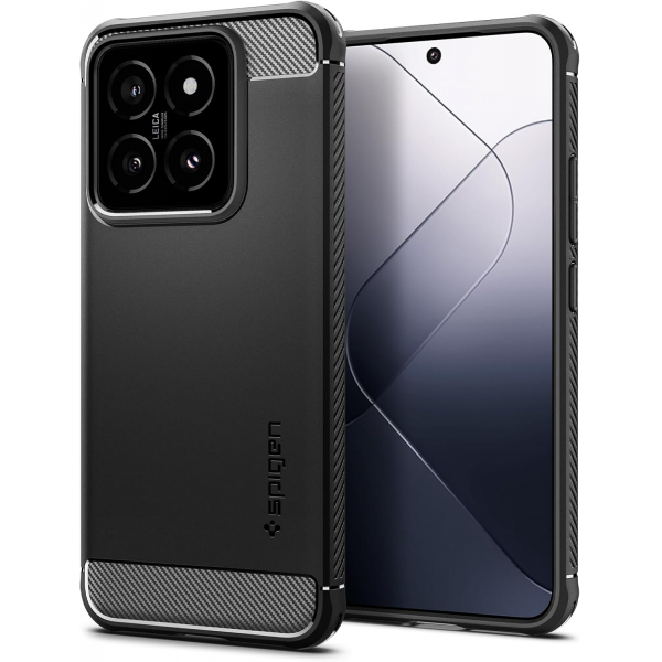 Spigen Matte Black Rugged Armor Back Protec... | Klikk Malta