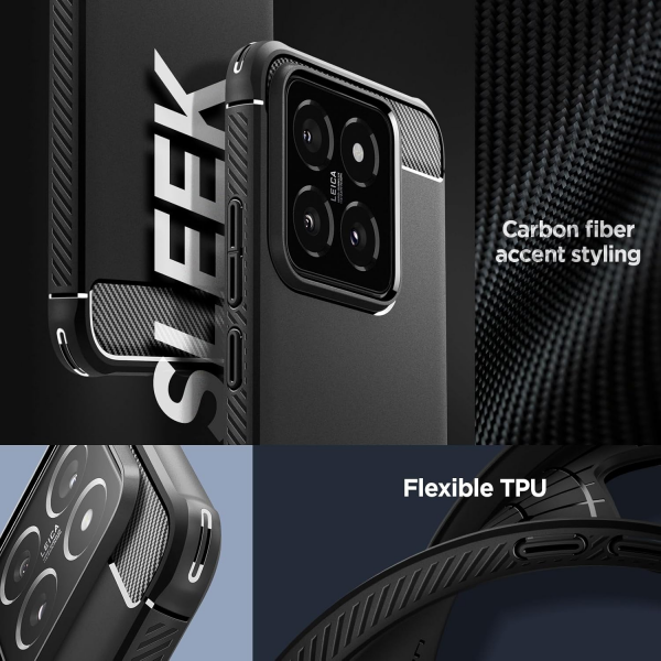 Spigen Matte Black Rugged Armor Back Protec... | Klikk Malta