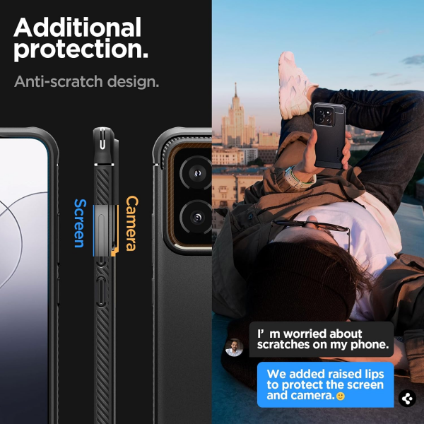 Spigen Matte Black Rugged Armor Back Protec... | Klikk Malta