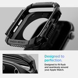 Spigen Rugged Armor Black Case for Apple Wa... | Klikk Malta